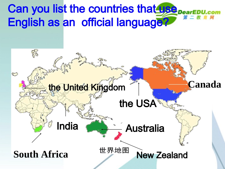 高中英语：M1unit2 English around the World课件 人教版必修1 课件_第3页