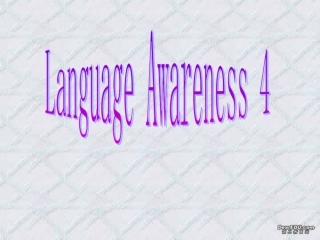 高二英语Unit19 Language Awareness课件 北师大版 课件