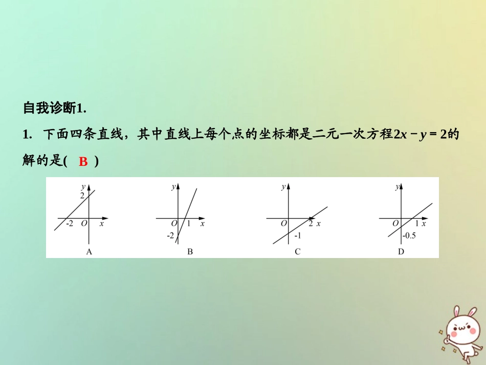 秋八年级数学上册 第5章 二元一次方程组 6 二元一次方程与一次函数课件 (新版)北师大版 课件_第3页