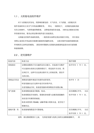 光伏运维保修方案