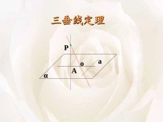 高二数学三垂线定理和逆定理课件