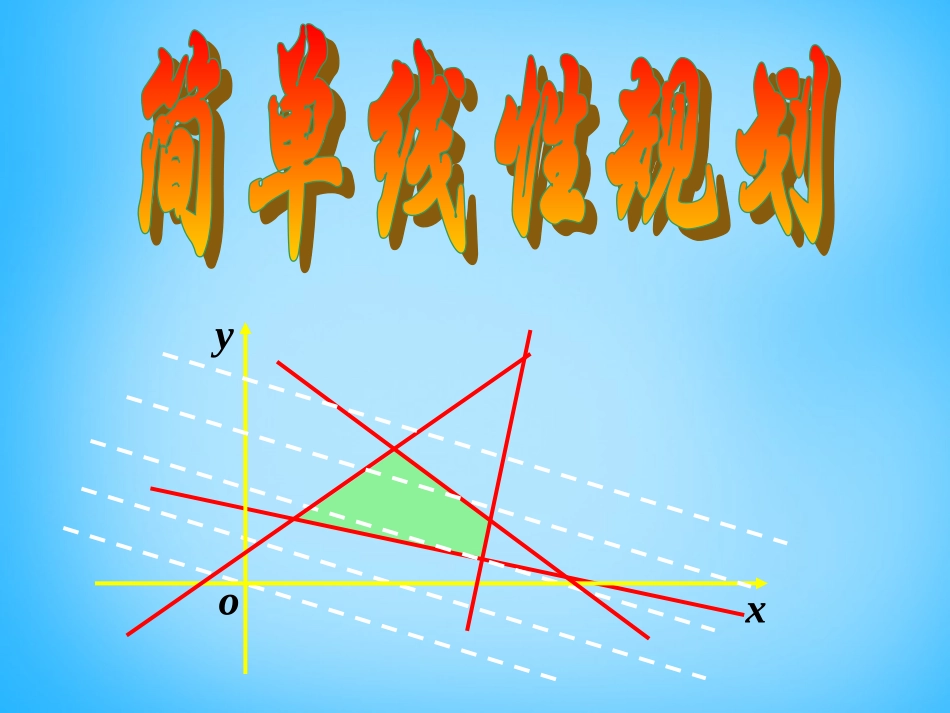 高考数学复习(简单线性规划)课件_第1页