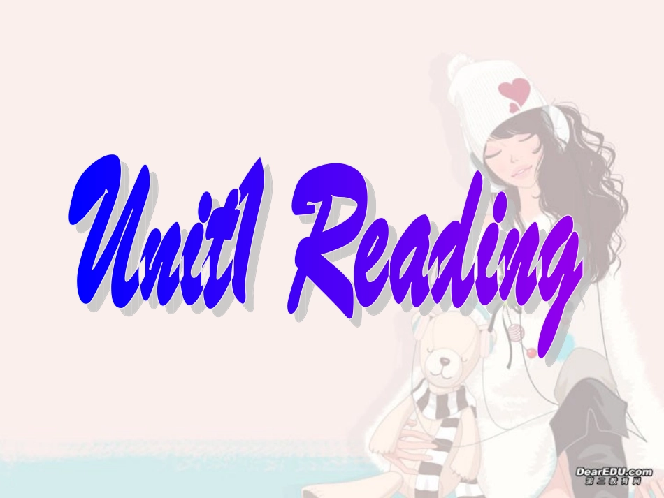 高三英语Unit1 Reading 课件_第1页