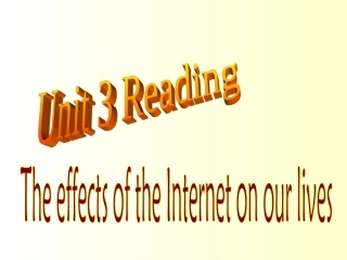 高中英语必修7Unit 3 The world online-Reading[TY]ppt 课件