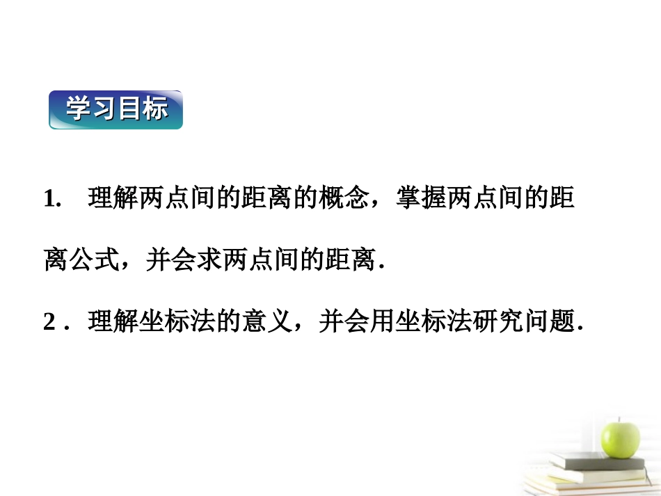 高中数学212平面直角坐标系中的基本公式课件一 新人教B版必修2 课件_第2页
