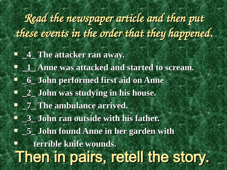 高二英语Unit5 Intergrating skills课件_第3页