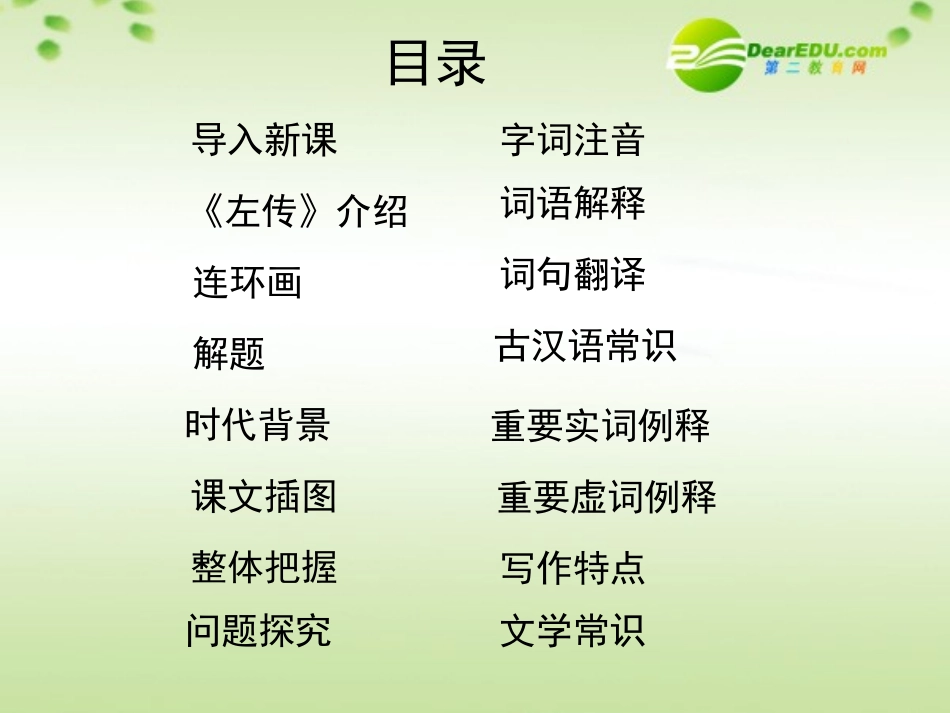 高中语文 24(烛之武退秦师)课件 新人教版必修1(高一) 课件_第2页