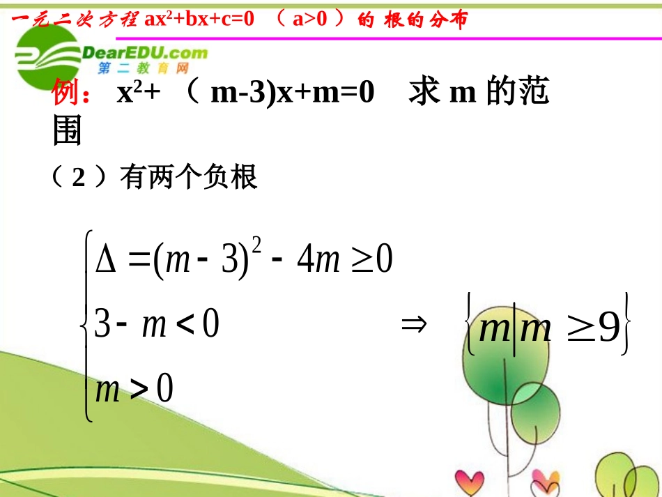 高考数学 一元二次根的分布课件_第3页