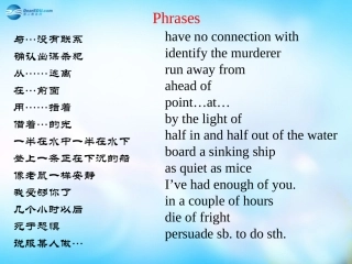 高中英语 language points复习课件2 外研版必修5 课件