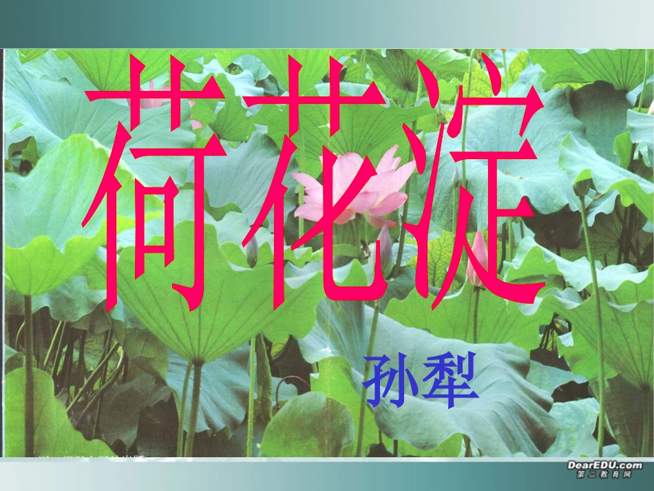 高一语文荷花淀课件 粤教版 必修3 课件_第1页
