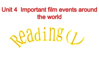 高中英语unit 4 reading 课件牛津译林版选修8 课件