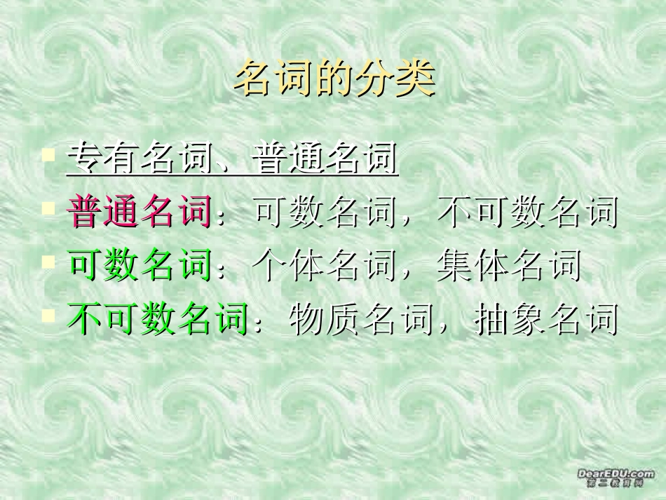 高三英语语法 名词 新课标 人教版 课件_第3页