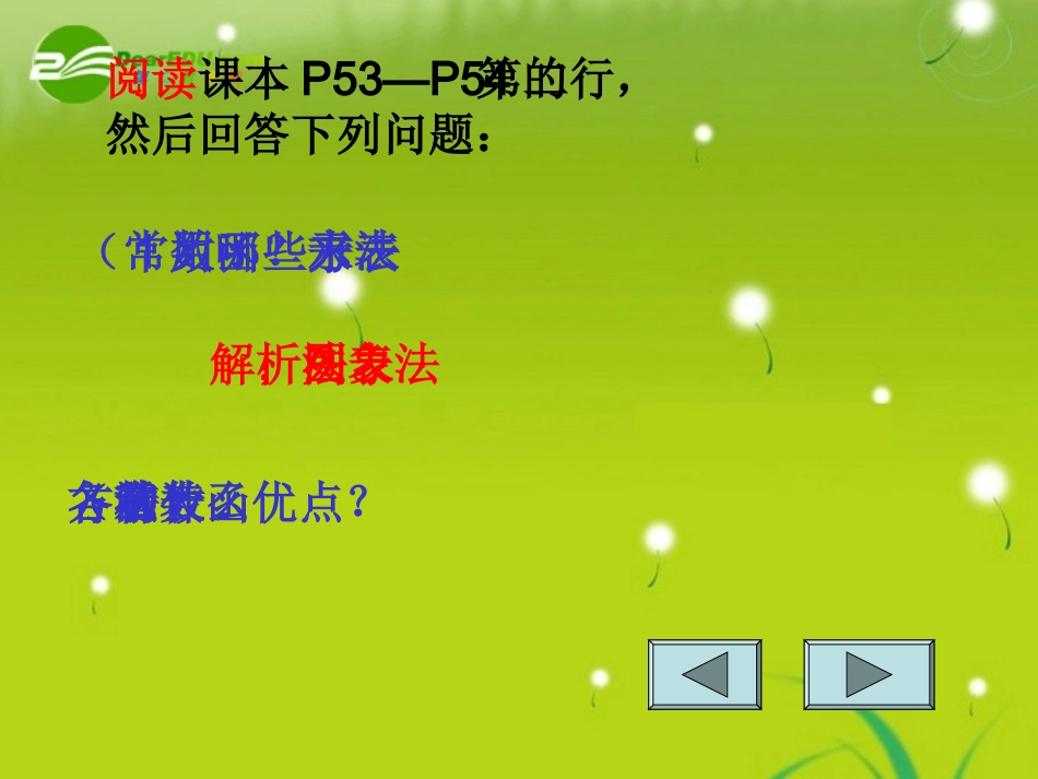 高中数学(函数的表示法)课件4 北师版必修1 课件_第3页
