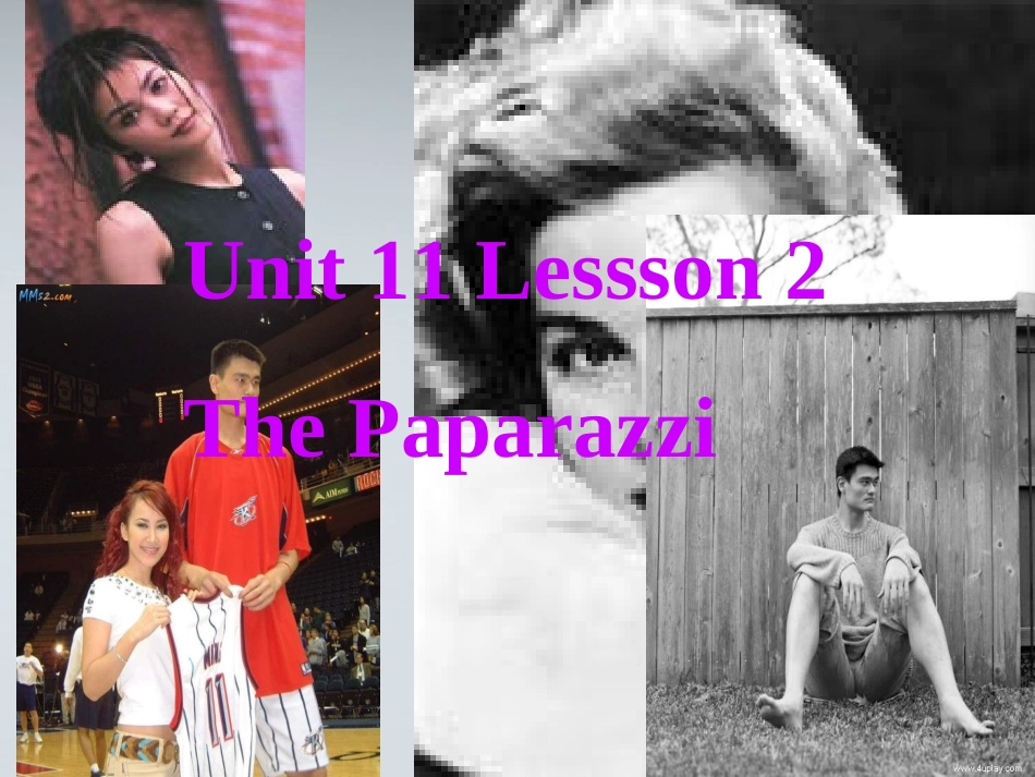高中英语 Unit11 lesson2 Paparazzi课件1 北师大版必修4 课件_第1页