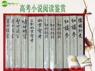 高考语文 文学类阅读之小说阅读课件 新人教版 课件