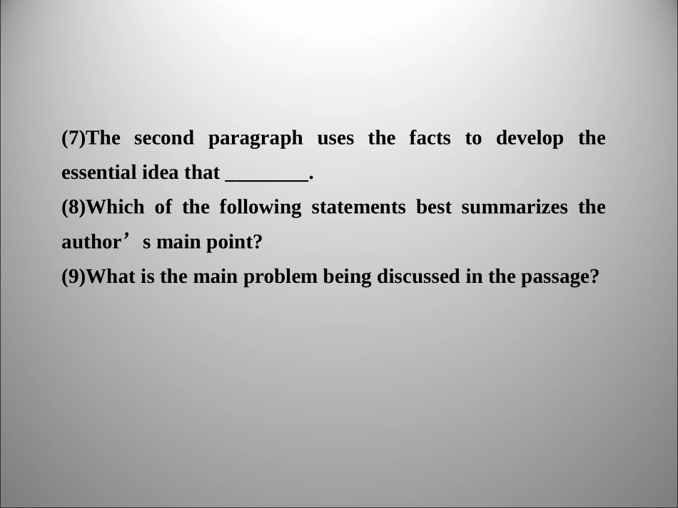 高三英语二轮复习 阅读理解主旨大意类课件_第2页