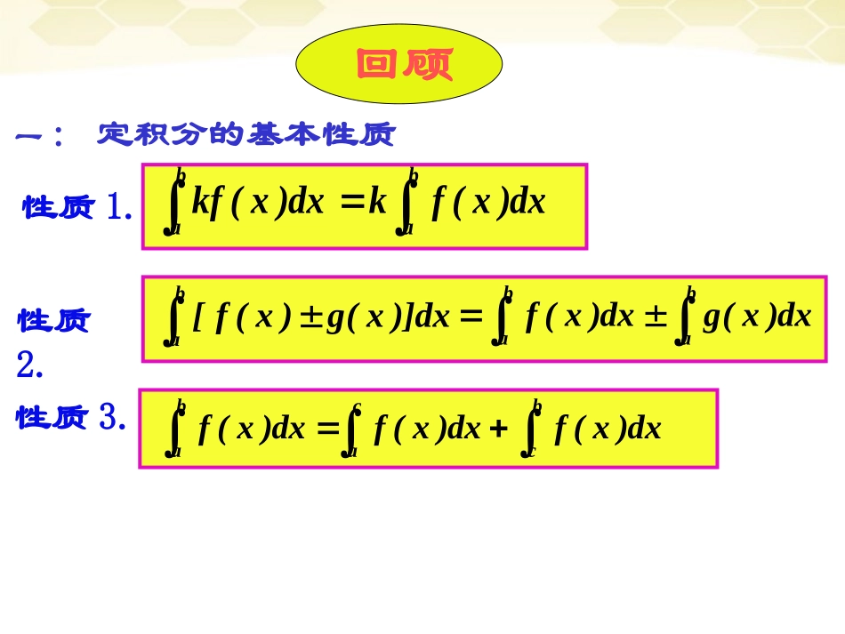 高中数学(微积分基本定理)课件3 新人教A版选修2-2 课件_第2页