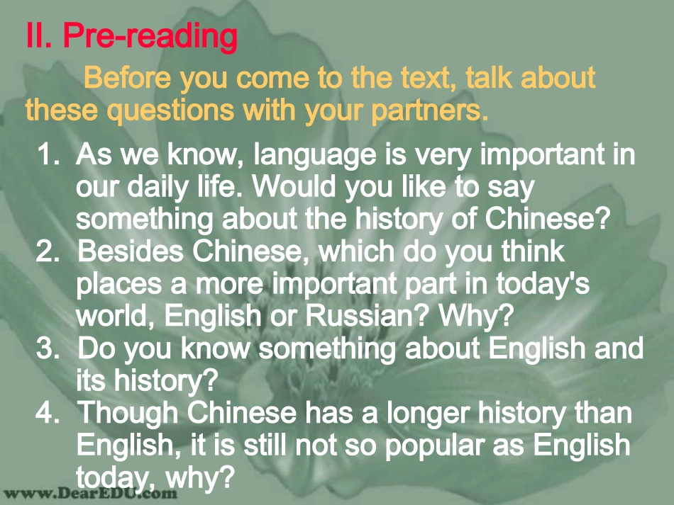 江苏地区高一英语Unit2 Module 3 Reading 新课标 人教版 课件_第3页