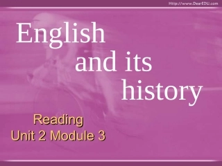 江苏地区高一英语Unit2 Module 3 Reading 新课标 人教版 课件