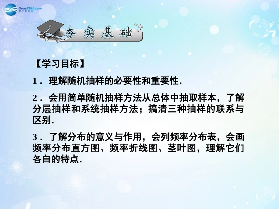 高考数学一轮总复习 7.52 抽样方法、用样本估计总体及正态分布课件 理 课件_第2页