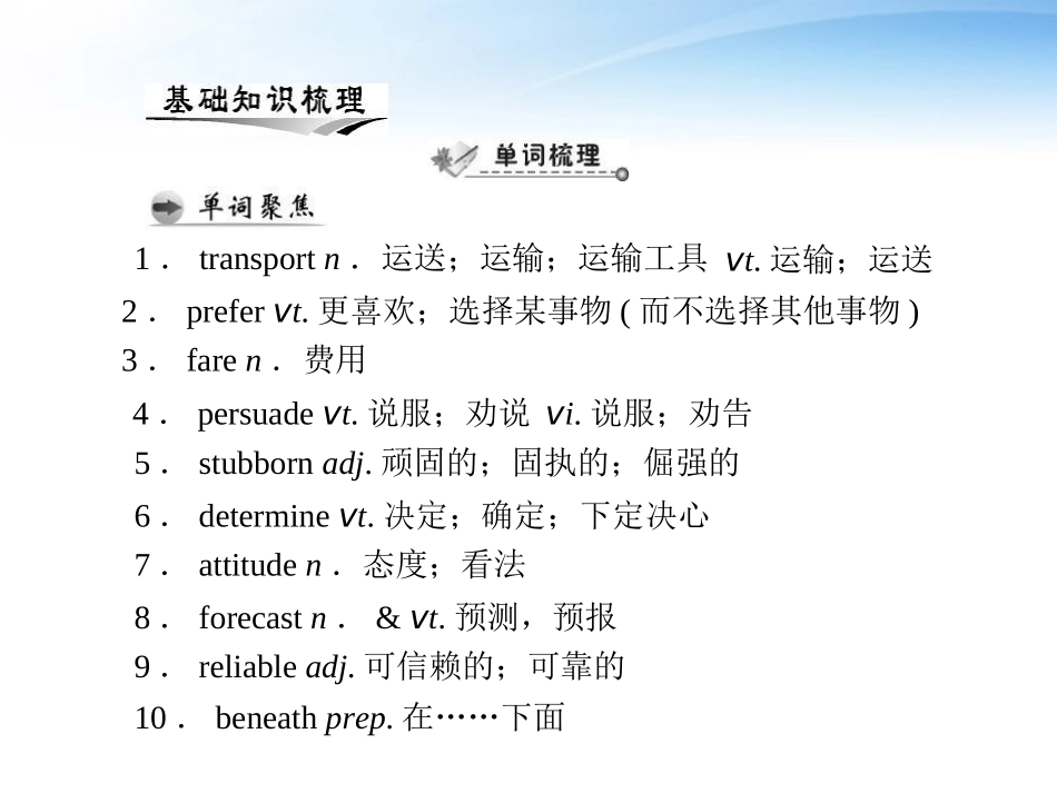 高考英语第一轮 基础知识梳理复习Unit3 Travel journal课件 新人教版必修2 课件_第2页