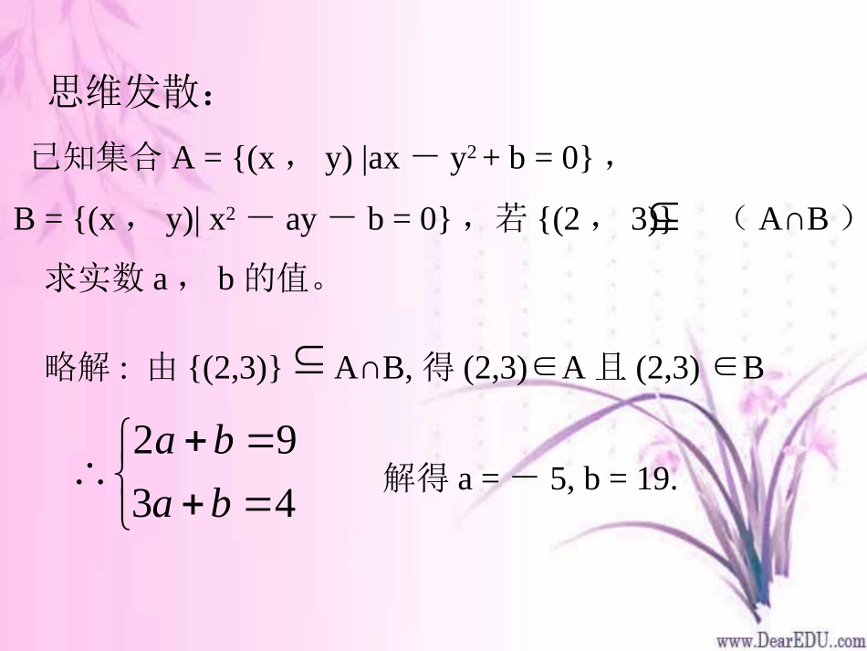 高一数学交集并集拓展 课件_第3页