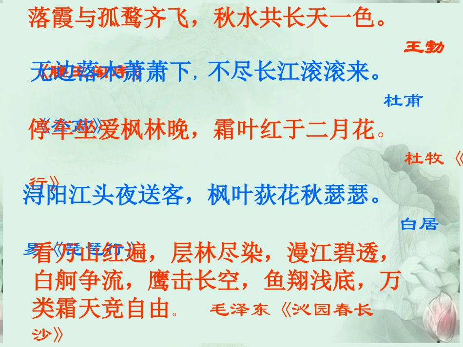 陕西省汉中市陕飞二中高三语文复习资料 故都的秋1课件 新人教版 课件_第3页