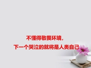 高考语文作文素材快递不懂得敬畏环境下一个哭泣的就将是人类自己课件-2