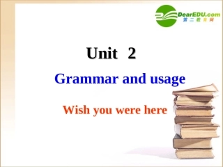 高中英语 unit2 Grammar and usage 2课件 译林牛津版必修2 课件