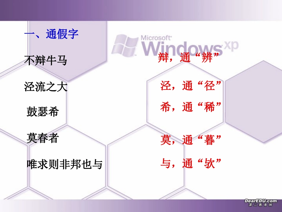 福建省高一语文资料上册古文知识点归纳 新课标 人教版 课件_第1页