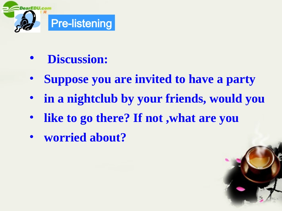 高中英语 speakinglistening课件 新人教版选修6 课件_第3页