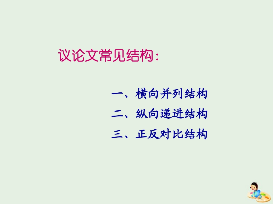 高中语文表达交流学习横向展开议论课件新人教版必修4 课件_第2页