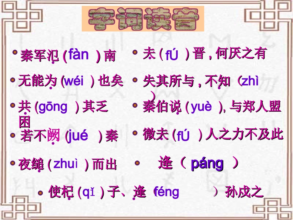 高中语文 第二单元第5课烛之武退秦师一课件 新人教版必修1 课件_第3页