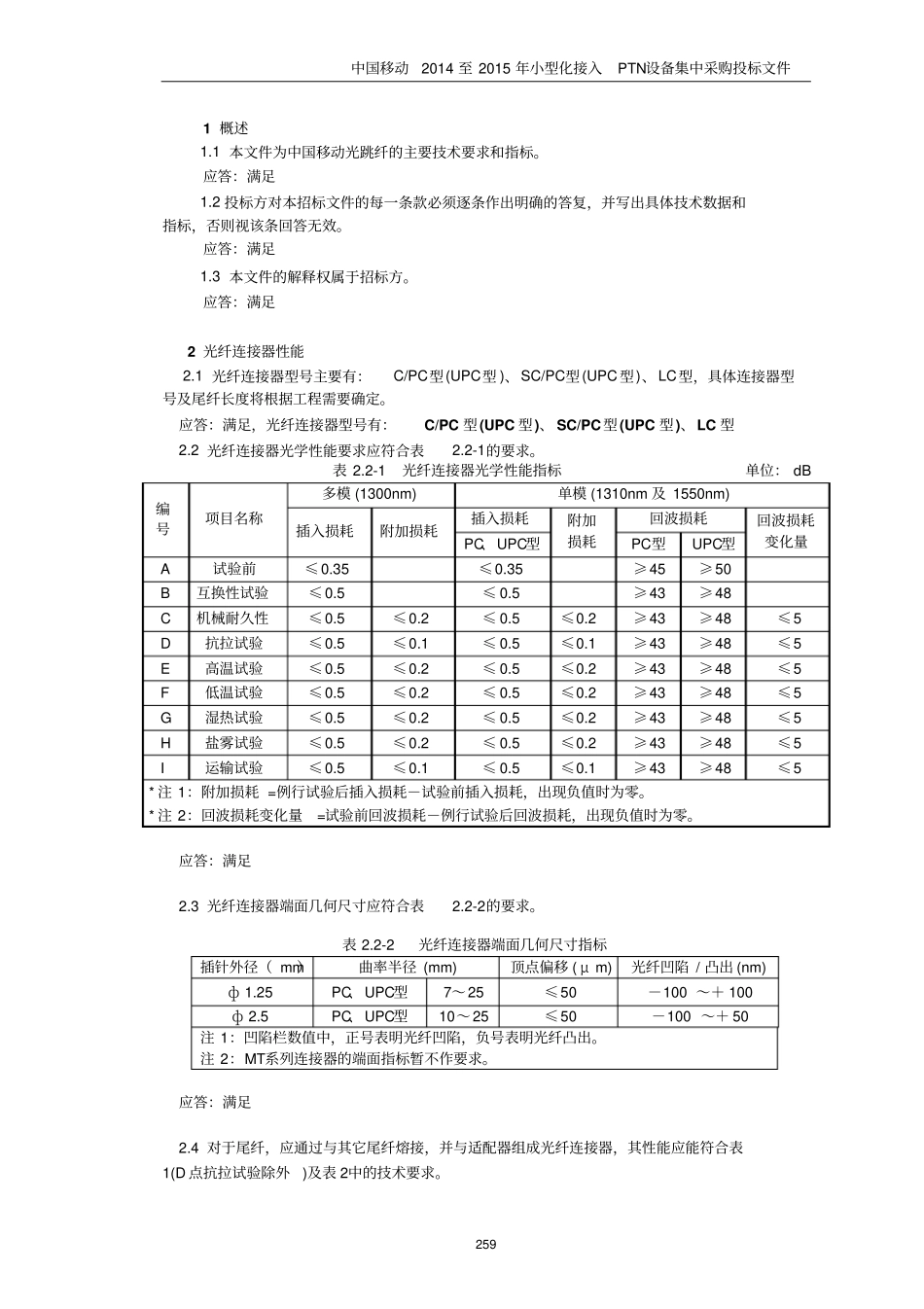 光纤技术要求及指标_第3页