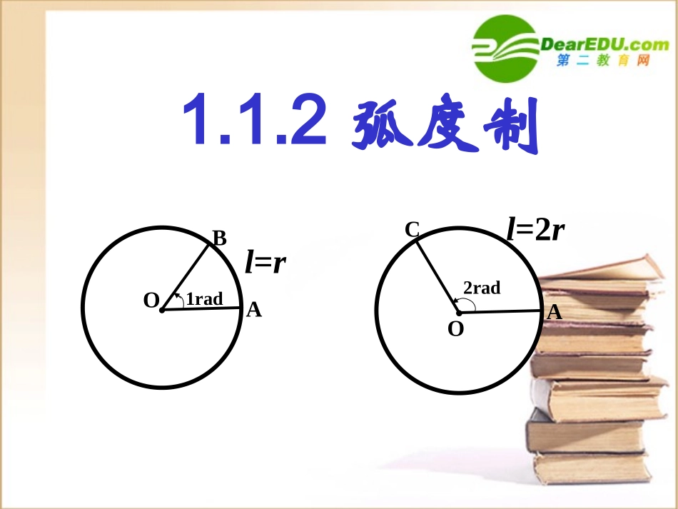 高中数学任意角和弧度制第二课时课件新人教A版必修4 课件_第2页