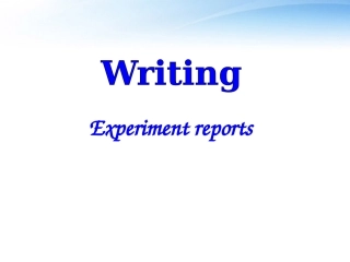 高中英语 Unit4(Exploring plants)Writing课件(1) 新人教版选修9 课件