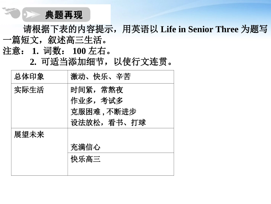 高中英语 写作篇 图表类记叙文课件 人教版 课件_第3页