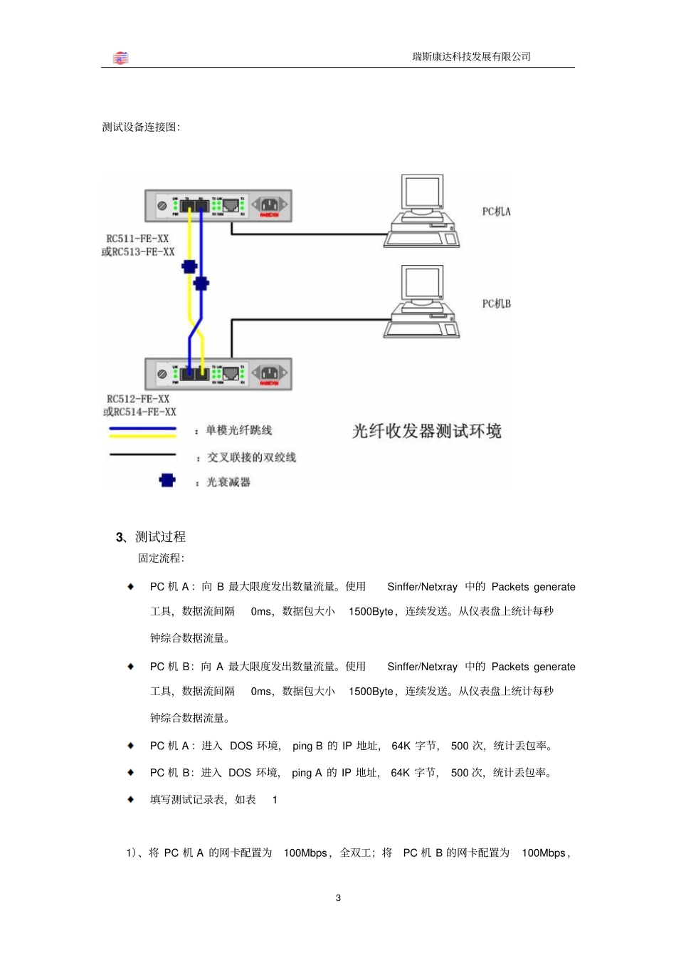 光纤收发器测试方案汇总_第3页