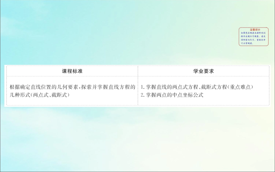 高中数学 第三章 直线与方程 322 直线的两点式方程课件 新人教A版必修2 课件_第2页