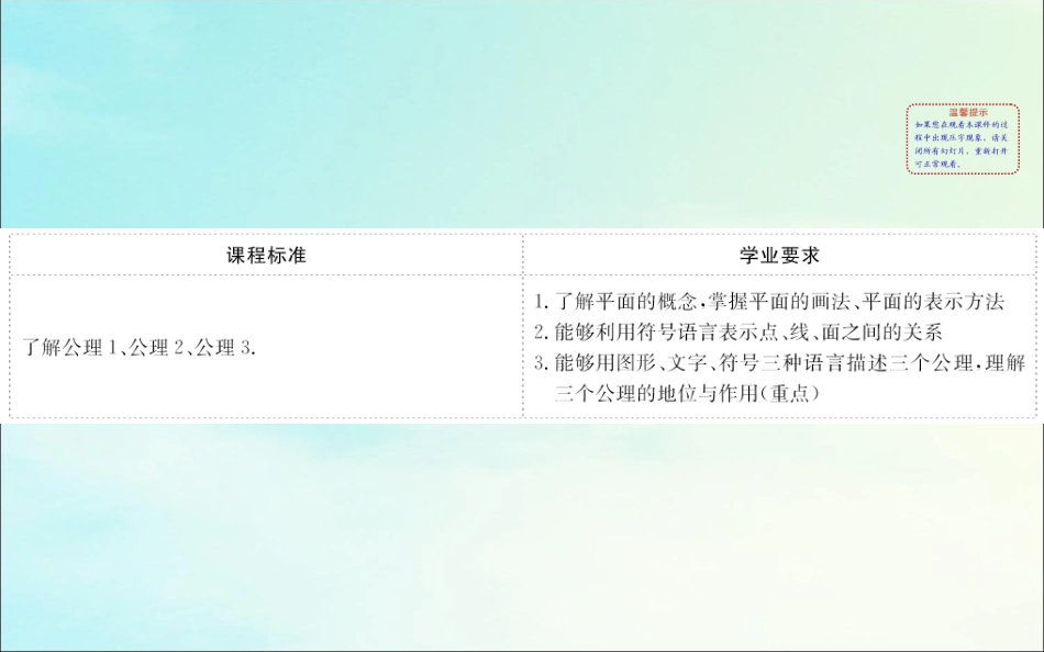 高中数学 第二章 点、直线、平面之间的位置关系 211 平面课件 新人教A版必修2 课件_第2页
