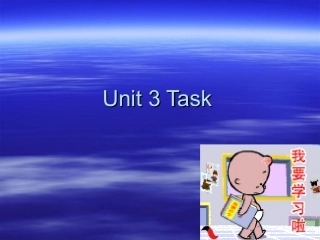 高中英语Unit3 Looking good,feeling good-Task课件牛津版必修1 课件
