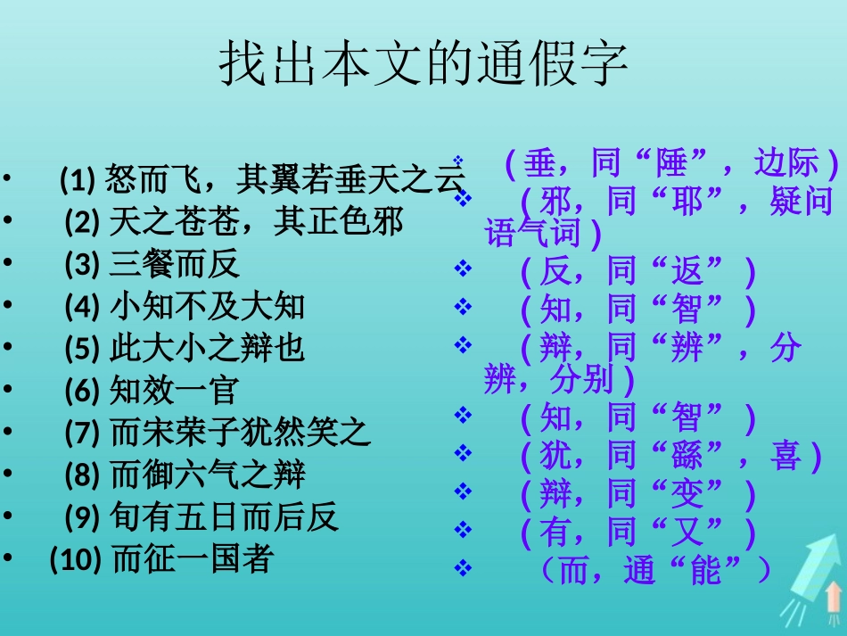 高中语文第四专题逍遥游节选课件1苏教版必修5 课件_第3页