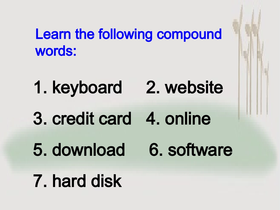 高中英语第一册Module 6课件 外研版 必修1 课件_第2页