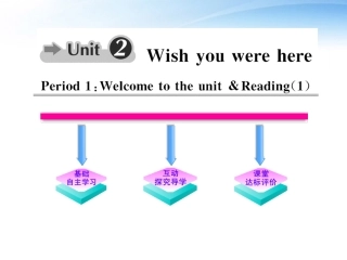 高中英语 Unit2(Wish you were here)Period1课时讲练通课件 译林牛津版必修2 课件