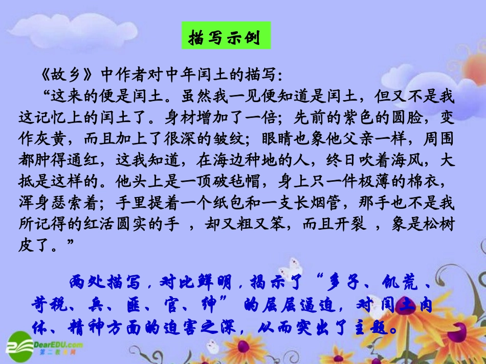 高中语文 表达交流 直面挫折——学习描写课件 新人教版必修2 课件_第2页