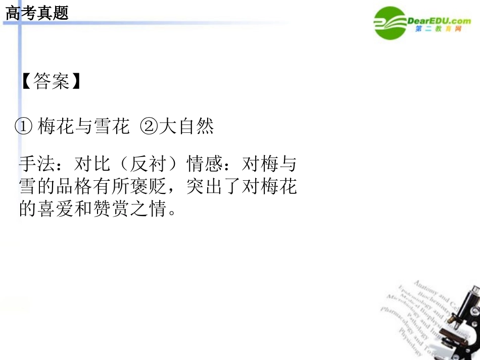 高考语文 诗歌鉴赏复习之修辞课件 新人教版 课件_第3页