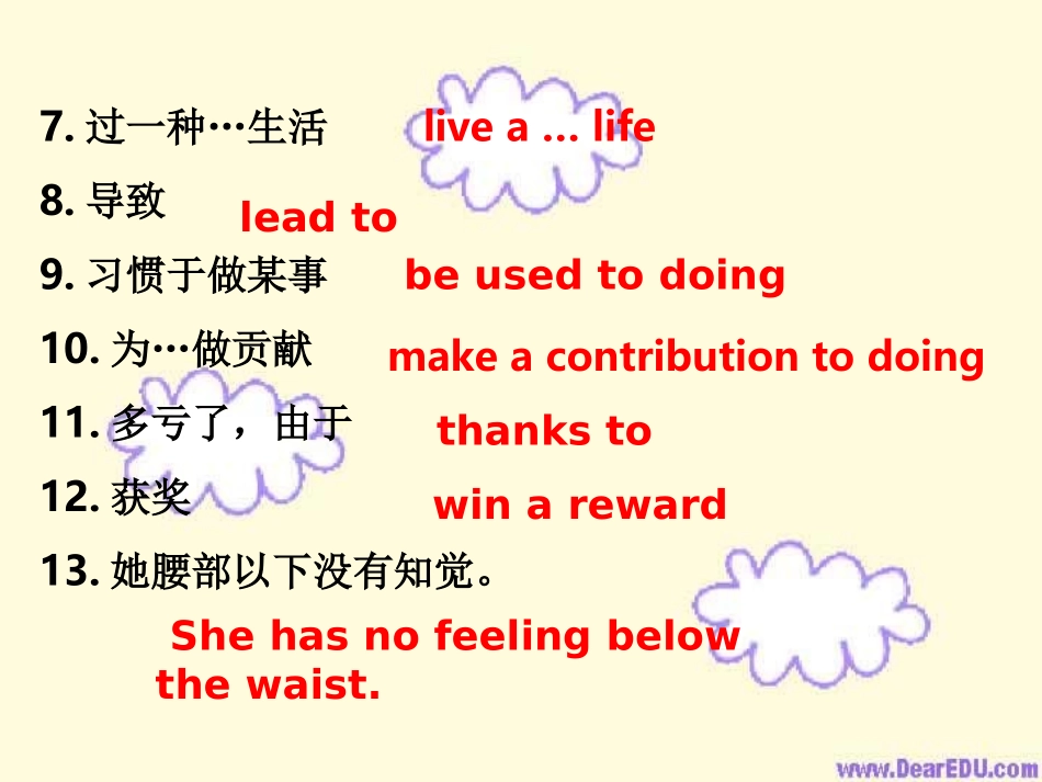 高二英语unit17 words and phrases revision 人教版 课件_第3页