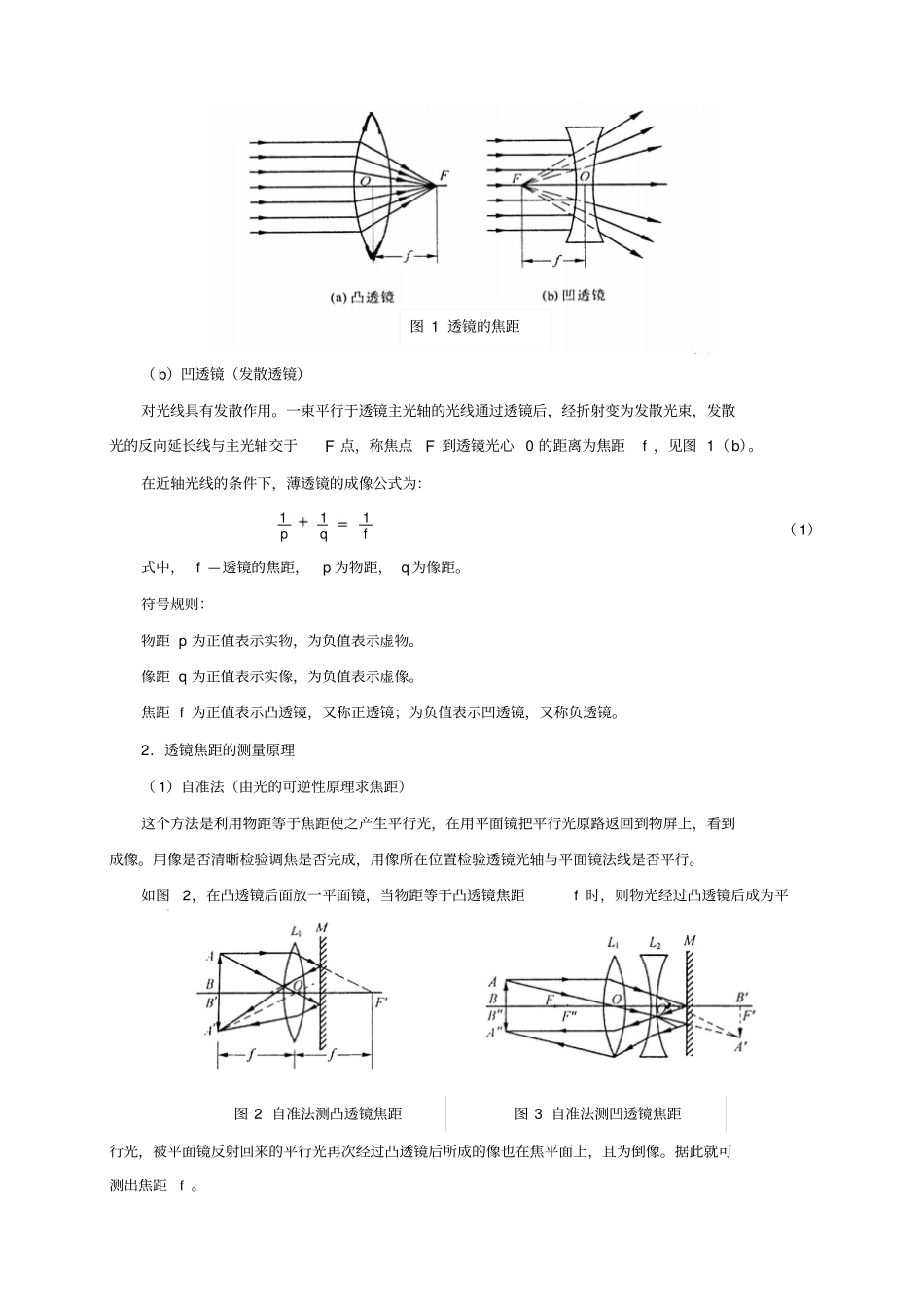 光路调整与透镜参数的测量_第2页