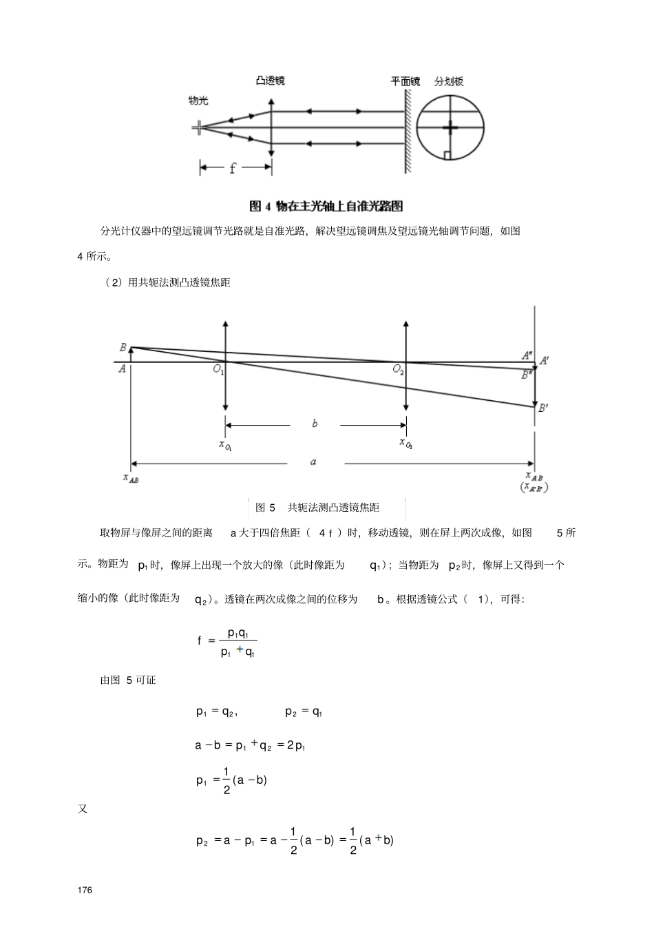 光路调整与透镜参数的测量_第3页