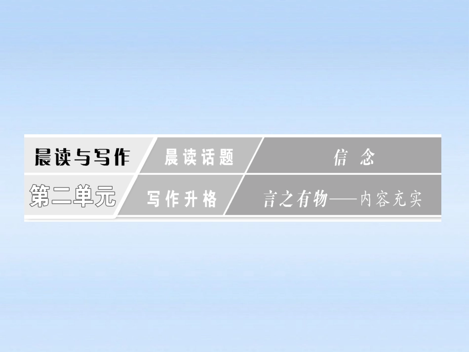 高三语文一轮复习 12 晨读话题 信念课件_第1页